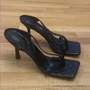 HM Black Strappy Heels Stiletto